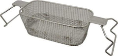 CREST ULTRASONIC - Stainless Steel Parts Washer Basket - 88.9mm High x 127mm Wide x 228.6mm Long, Use with Ultrasonic Cleaners - USA Tool & Supply