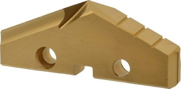 Allied Machine and Engineering - 2-9/32" Diam x 5/16" Thick, Seat Code 4, 132° Included Angle Spade Drill Insert - TiN Coated, High Speed Steel, Series GEN2 T-A - USA Tool & Supply