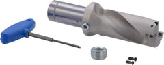 Iscar - 3-3/4" Max Drill Depth, 2xD, 1-7/8" Diam, Indexable Insert Drill - 2 Inserts, 1-1/2" Shank Diam, Straight Shank - USA Tool & Supply