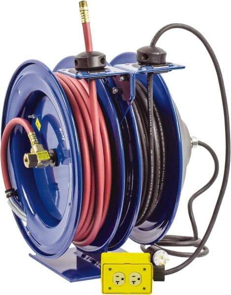 CoxReels - 50' Spring Retractable Hose Reel - 300 psi, Hose Included - USA Tool & Supply