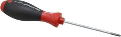 Wiha - T20 Torx Driver - 100mm Blade Length, 8-1/4" OAL, Ergonomic Handle - USA Tool & Supply