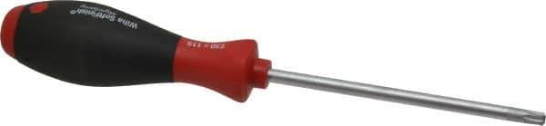 Wiha - T30 Torx Driver - 115mm Blade Length, 9-1/8" OAL, Ergonomic Handle - USA Tool & Supply