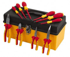 Wiha - 10 Piece Insulated Hand Tool Set - Comes in Tool Box - USA Tool & Supply