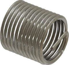 Heli-Coil - M10x1.00 Metric Fine, 15mm OAL, Free Running Helical Insert - 12 Free Coils, Tanged, 304 Stainless Steel, Bright Finish, 1-1/2D Insert Length - Exact Industrial Supply