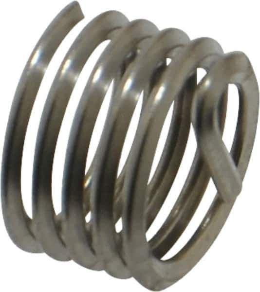 Heli-Coil - M10x1.50 Metric Coarse, 10mm OAL, Free Running Helical Insert - 4-7/8 Free Coils, Tanged, 304 Stainless Steel, Bright Finish, 1D Insert Length - Exact Industrial Supply