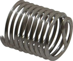 Heli-Coil - M10x1.25 Metric Fine, 15mm OAL, Free Running Helical Insert - 9-1/2 Free Coils, Tanged, 304 Stainless Steel, Bright Finish, 1-1/2D Insert Length - Exact Industrial Supply