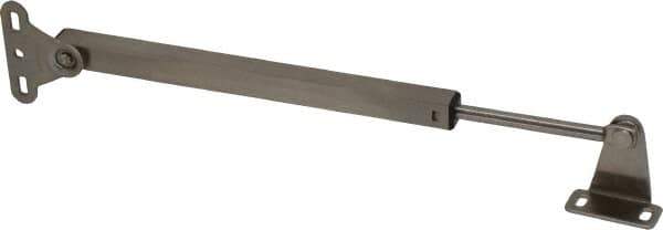 Sugatsune - 6.6 Lb Capacity, Spring Loaded Lid Stay - 90" Max Opening, Satin Stainless Steel - USA Tool & Supply