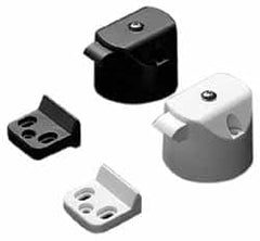 1-53/64 Inch Long x 1-35/64 Inch Wide x 1-3/16 Inch High, Latch for PKL Series Push Knob ABS Plastic, with White Finish