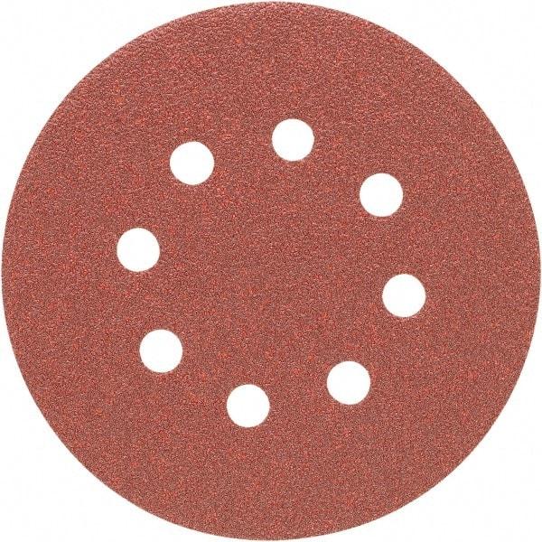 Porter-Cable - 5" Diam, 100 Grit, Aluminum Oxide Hook & Loop Disc - Fine Grade, Coated, C Weight Paper Backing, - USA Tool & Supply