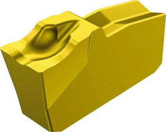 Sandvik Coromant - N151.220 5F 235 Grade, 0.0787" Cutting Width, Carbide Cutoff Insert - 0° Lead Angle, 0.0079" Cnr Rad, TiCN/TiN Coated - USA Tool & Supply