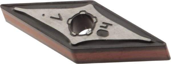 Iscar - VNMG331 M3M Grade IC6015 Carbide Turning Insert - TiCN/Al2O3/TiN Finish, 35° Diamond, 3/8" Inscr Circle, 3/16" Thick, 1/64" Corner Radius - USA Tool & Supply