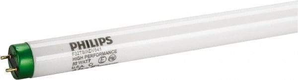 Philips - 32 Watt Fluorescent Tubular Medium Bi-Pin Lamp - 4,100°K Color Temp, 2,950 Lumens, T8, 30,000 hr Avg Life - USA Tool & Supply