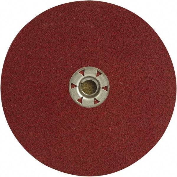DeWALT - 5" Diam 5/8-11 Threaded Hole 24 Grit Fiber Disc - Coarse Grade, Ceramic, 12,200 Max RPM - USA Tool & Supply