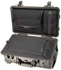 Pelican Products, Inc. - 13-13/16" Wide x 13-13/16" Deep x 9" High, Clamshell Hard Case - Black, Plastic - USA Tool & Supply