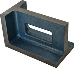 Interstate - 1 Hole, 8" High x 4-1/2" Wide x 5" Deep, Right Angle Iron - Semi-Steel, Precision Ground, Parallel & Square to within 0.0018" per 6" - USA Tool & Supply