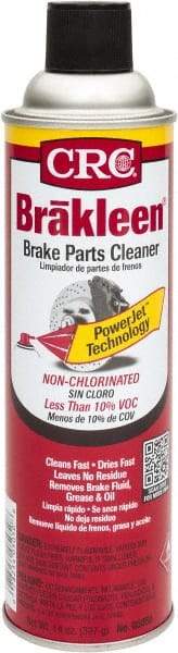 CRC - Low VOC Nonchlorinated Brake Parts Cleaner - 20 oz Aerosol Can, -100° F Freezing Point - USA Tool & Supply