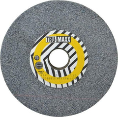 Tru-Maxx - 36 Grit Aluminum Oxide Bench & Pedestal Grinding Wheel - 6" Diam x 1" Hole x 3/4" Thick, 5410 Max RPM, O Hardness, Very Coarse Grade , Vitrified Bond - USA Tool & Supply
