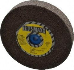 Tru-Maxx - 46 Grit Aluminum Oxide Bench & Pedestal Grinding Wheel - 6" Diam x 1" Hole x 1" Thick, 5410 Max RPM, O Hardness, Coarse Grade , Vitrified Bond - USA Tool & Supply