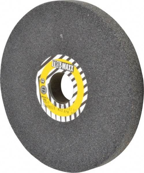 Tru-Maxx - 46 Grit Aluminum Oxide Bench & Pedestal Grinding Wheel - 7" Diam x 1" Hole x 3/4" Thick, 3600 Max RPM, O Hardness, Coarse Grade , Vitrified Bond - USA Tool & Supply