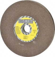 Tru-Maxx - 60 Grit Aluminum Oxide Bench & Pedestal Grinding Wheel - 7" Diam x 1" Hole x 3/4" Thick, 3600 Max RPM, O Hardness, Medium Grade , Vitrified Bond - USA Tool & Supply