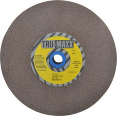Tru-Maxx - 80 Grit Aluminum Oxide Bench & Pedestal Grinding Wheel - 7" Diam x 1" Hole x 1" Thick, 3600 Max RPM, O Hardness, Medium Grade , Vitrified Bond - USA Tool & Supply