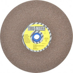 Tru-Maxx - 60 Grit Aluminum Oxide Bench & Pedestal Grinding Wheel - 8" Diam x 1" Hole x 3/4" Thick, 3600 Max RPM, O Hardness, Medium Grade , Vitrified Bond - USA Tool & Supply