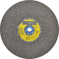 Tru-Maxx - 36 Grit Aluminum Oxide Bench & Pedestal Grinding Wheel - 8" Diam x 1" Hole x 1" Thick, 3600 Max RPM, O Hardness, Very Coarse Grade , Vitrified Bond - USA Tool & Supply