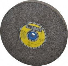 Tru-Maxx - 46 Grit Aluminum Oxide Bench & Pedestal Grinding Wheel - 8" Diam x 1" Hole x 1" Thick, 3600 Max RPM, O Hardness, Coarse Grade , Vitrified Bond - USA Tool & Supply