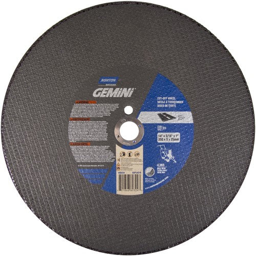 14″ × 3/16″ × 1″ Asphalt - CP Walk-Behind Cut-Off Wheel Type 01 Straight 24 - USA Tool & Supply