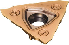 Sandvik Coromant - 301600N123 GS Grade 1125, 1.6mm Cutting Width Carbide Grooving Insert - 3.2mm Max Depth of Cut, Neutral, TiAlN Finish - USA Tool & Supply