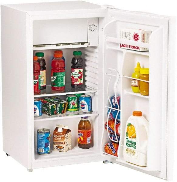 Avanti - 3.3 Cubic Ft. White Office Refrigerator - 18-1/2 Inch Wide x 17-1/2 Inch Deep x 33-1/2 Inch High - USA Tool & Supply