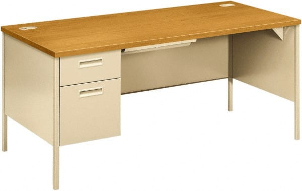 Hon - Office Cubicle Workstations & Worksurfaces Type: Single Left Pedestal Workstation Desk Width (Inch): 68-3/4 - USA Tool & Supply