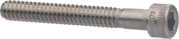 Holo-Krome - M6x1.00 Metric Coarse Hex Socket Drive, Socket Cap Screw - Grade Austenitic A4 Stainless Steel, Uncoated, Partially Threaded, 55mm Length Under Head - USA Tool & Supply