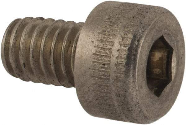 Holo-Krome - M4x0.70 Metric Coarse Hex Socket Drive, Socket Cap Screw - Grade Austenitic A4 Stainless Steel, Uncoated, Fully Threaded, 6mm Length Under Head - USA Tool & Supply