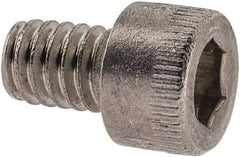 Holo-Krome - #8-32 UNC Hex Socket Drive, Socket Cap Screw - Grade 18-8 Stainless Steel, Uncoated, Fully Threaded, 1/4" Length Under Head - USA Tool & Supply