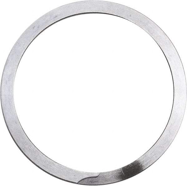 Rotor Clip - 0.111" Thick, Uncoated Finish, Stainless Steel Spiral Internal Retaining Ring - 0.12" Groove Width, 0.105" Groove Depth, 3.71" Groove Diam, Grade 302 - USA Tool & Supply