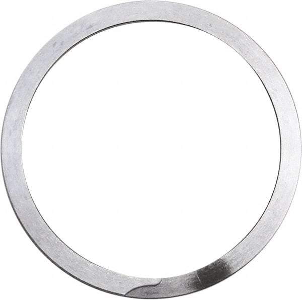 Rotor Clip - 0.05" Thick, Uncoated Finish, Stainless Steel Spiral Internal Retaining Ring - 0.056" Groove Width, 0.045" Groove Depth, 1.528" Groove Diam, Grade 302 - USA Tool & Supply