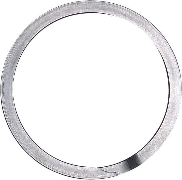 Rotor Clip - 2.602" Groove Diam, 2-3/4" Shaft Diam, Oil Stainless Steel, Spiral External Retaining Rings - 0.103" Groove Width, 0.074" Groove Depth, 0.093" Ring Thickness, Grade 302 - USA Tool & Supply