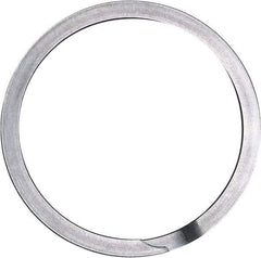Rotor Clip - 2.481" Groove Diam, 2-5/8" Shaft Diam, Oil Stainless Steel, Spiral External Retaining Rings - 0.086" Groove Width, 0.072" Groove Depth, 0.078" Ring Thickness, Grade 302 - USA Tool & Supply