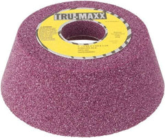 Tru-Maxx - 5" Diam x 1-1/4" Hole x 1-3/4" Thick, K Hardness, 46 Grit Surface Grinding Wheel - Aluminum Oxide, Type 11, Coarse Grade, Vitrified Bond, No Recess - USA Tool & Supply