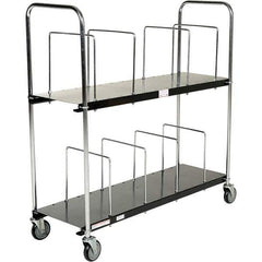 Vestil - 400 Lb Capacity Steel Carton Cart - 18" OAW, Rubber Casters - USA Tool & Supply