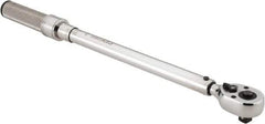 CDI - 1/2" Drive Micrometer Adjustable Torque Wrench - 40 N/m to 200 N/m Torque, 19" OAL, 2 N/m Graduation - USA Tool & Supply