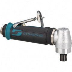 Dynabrade - 1/4" Collet, Angle Handle, Air Angle Die Grinder - 12,000 RPM, Rear Exhaust, 26 CFM, 0.4 hp, 90 psi, 1/4 NPT Inlet - USA Tool & Supply