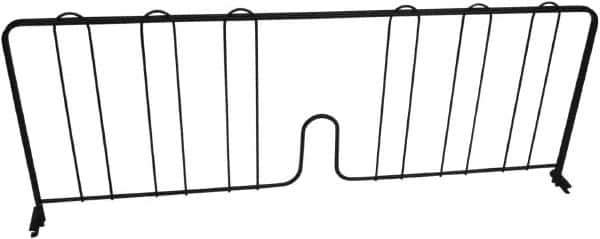 Value Collection - 24" Wide, 8" High, Open Shelving Accessory/Component - Black Powder Finish, 1/2" Deep, Use with NuLine Units - USA Tool & Supply