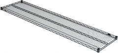 Value Collection - 72" Wide, 1.19" High, Open Shelving Accessory/Component - Black Powder Finish, 18" Deep, Use with NuLine Units - USA Tool & Supply