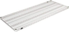 Value Collection - 60" Wide, 1.19" High, Open Shelving Accessory/Component - Stainless Steel Finish, 24" Deep, Use with NuLine Units - USA Tool & Supply