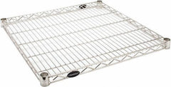 Value Collection - 24" Wide, 1.19" High, Open Shelving Accessory/Component - Stainless Steel Finish, 24" Deep, Use with NuLine Units - USA Tool & Supply