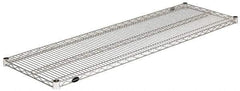 Value Collection - 60" Wide, 1.19" High, Open Shelving Accessory/Component - Stainless Steel Finish, 18" Deep, Use with NuLine Units - USA Tool & Supply