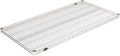 Value Collection - 48" Wide, 1.19" High, Open Shelving Accessory/Component - Chrome Finish, 24" Deep, Use with NuLine Units - USA Tool & Supply