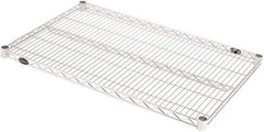 Value Collection - 37" Wide, 1.19" High, Open Shelving Accessory/Component - Stainless Steel Finish, 25" Deep, Use with NuLine Units - USA Tool & Supply